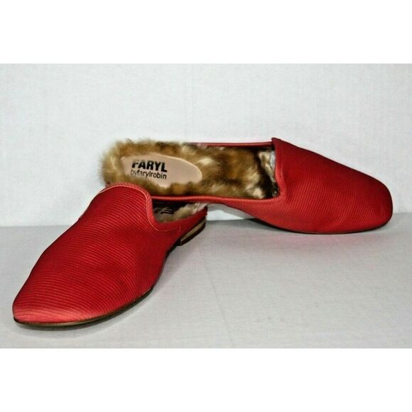 Faryl By Farylrobin Women's 14M Moka red lizard mules - New - Picture 3 of 7